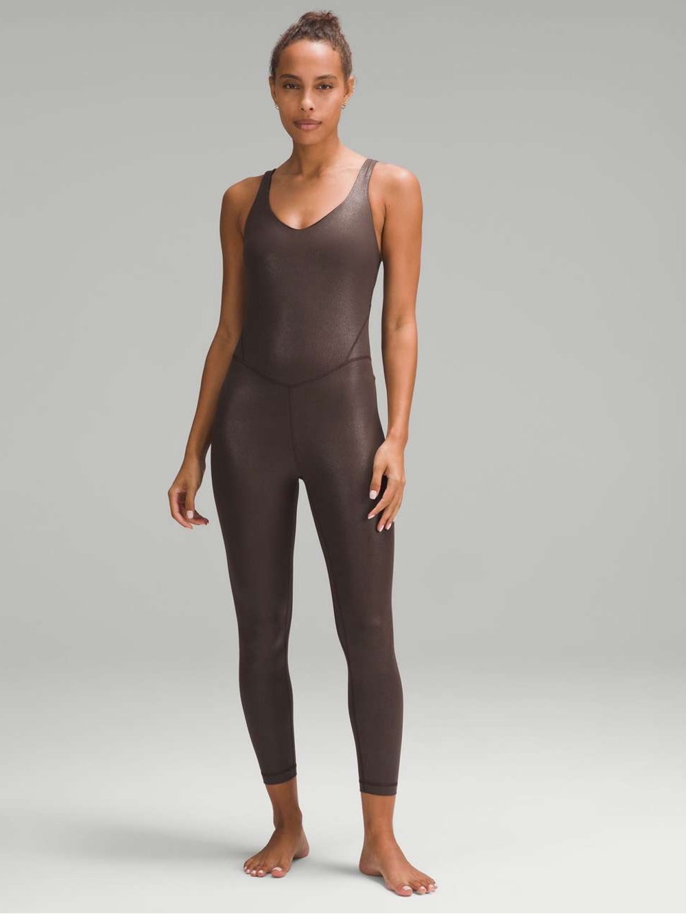 Lululemon Align Ribbed Bodysuit 25" Shine
Espresso Radiate Foil size 6